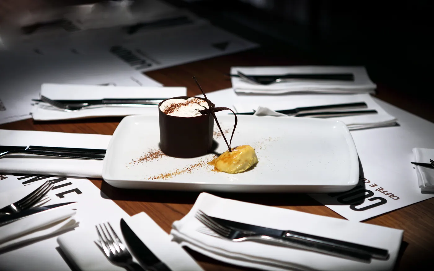 Profesionalna fotografija restoranskog deserta za meni i promociju